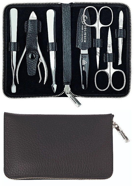 Maniküre-Set 7-tlg. Travel - Erbe Solingen Manicure Set Black — Bild N3