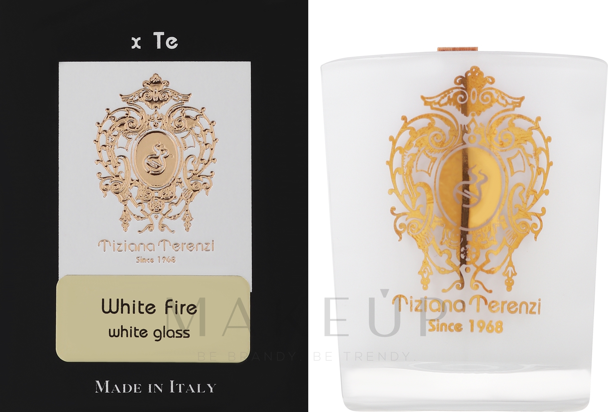 Tiziana Terenzi White Fire Scented Candle White Glass - Duftkerze — Bild 35 g
