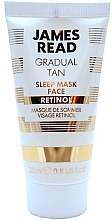 Gesichtsmaske mit Retinol-Komplex und Bräunungseffekt für die Nacht - James Read Sleep Mask Face Retinol Gradual Tan (Mini) — Bild N1