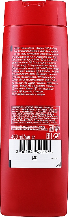 2in1 Shampoo-Duschgel - Old Spice Deep Sea With Ocean Breeze Scent Shower Gel + Shampoo 3 in 1  — Bild N1