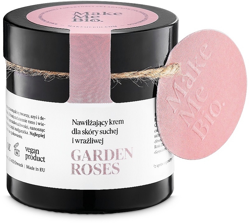 Feuchtigkeitsspendende Gesichtscreme für trockene und empfindliche Haut - Make Me BIO Garden Roses