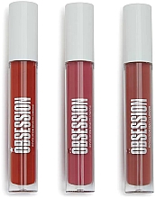 Lippenpflegeset - Makeup Obsession Be Obsessed With Lip Gloss Collection (Lipgloss 3x5ml) — Bild N2