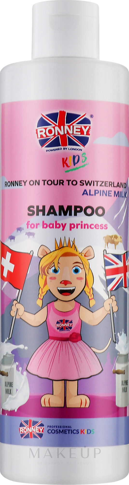 Kinderhaarshampoo Alpenmilch - Ronney Professional Kids On Tour To Switzerland Shampoo — Bild 300 ml