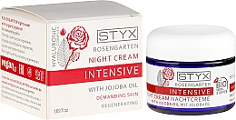 Düfte, Parfümerie und Kosmetik Intensive Nachtcreme mit Jojobaöl - Styx Naturcosmetic Rose Garden Intensive Night Cream