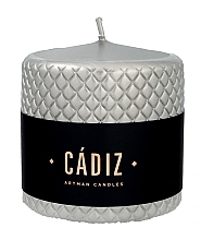 Düfte, Parfümerie und Kosmetik Dekorative Kerze 7.8x9.5 cm silber - Artman Cadiz