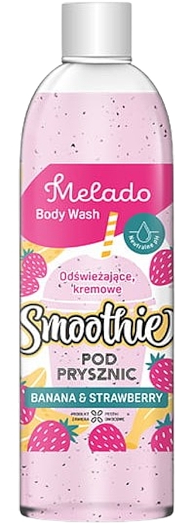 Duschgel-Peeling Banane und Erdbeere - Natigo Melado Body Wash Banana And Strawberry — Bild N1