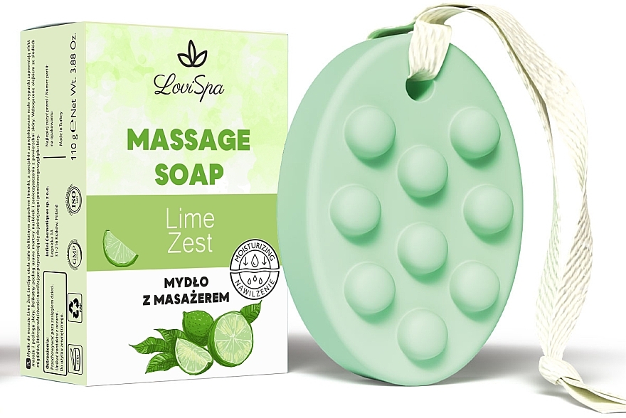 Massage-Seife mit Limonenschale - Lovi Spa Massage Soap Lime Zest  — Bild N1