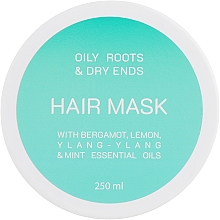 Maske für fettige Ansätze und trockene Haarspitzen - Looky Look Hair Mask Oily Roots And Dry Ends — Bild N1