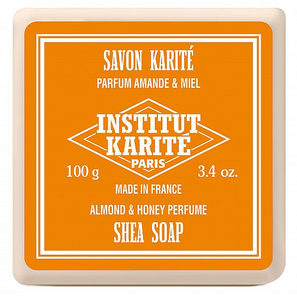 Seifenset - Institut Karite Shea Soap Trio Lemon Verbena, Almond & Honey and Lavender (Seife 100g + Seife 100g + Seife 100g) — Bild N3