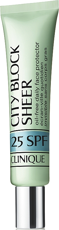 Schützende Tagescreme SPF 25 - Clinique City Block Sheer Oil-Free Daily Face Protector SPF 25