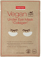Düfte, Parfümerie und Kosmetik Augenpatches mit Kollagen - Purederm Vegan Under Eye Collagen Mask