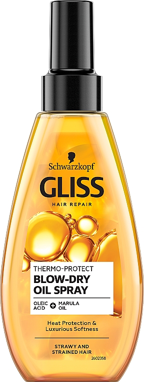 Trockenes Haaröl mit Hitzeschutz - Schwarzkopf Gliss Kur Thermo Protect