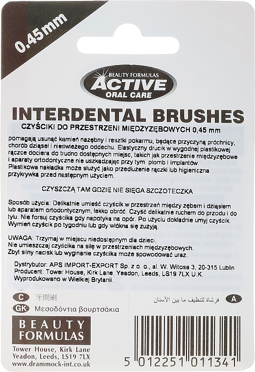 Interdentalzahnbürsten 0,45 mm orange 6 St. - Beauty Formulas Active Oral Care Interdental Brushes Orange — Bild N2