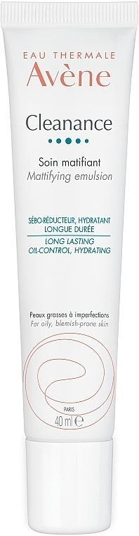 Feuchtigkeitsspendende und mattierende Gesichtsemulsion für fettige Haut - Avene Cleanance Mattifying Emulsion — Bild N1