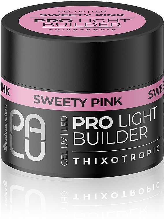 Aufbauendes Nagelgel - Palu Pro Light Builder Gel Sweety Pink  — Bild N1