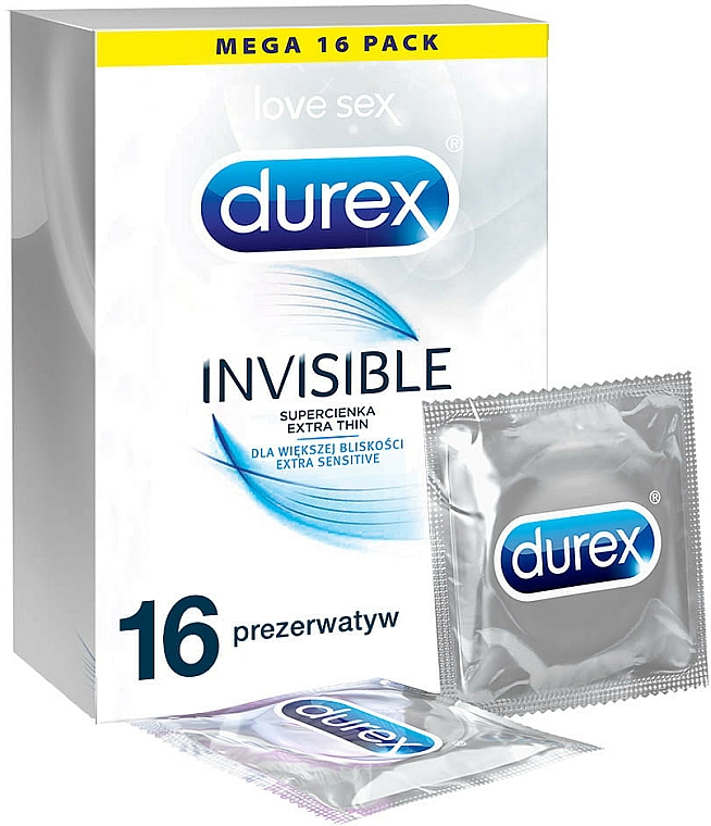 Kondome extra dünn 16 St. - Durex Invisible Extra Thin Extra Sensitive — Bild N1