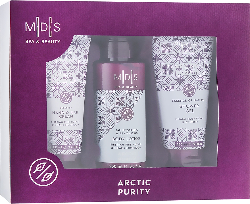 Körperpflegeset - Mades Cosmetics Arctic Purity (Duschgel 150ml + Körperlotion 250ml + Handcreme 100ml) — Bild N1