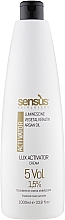 Düfte, Parfümerie und Kosmetik Stabilisierende oxidierende Creme 1.5% - Sensus Lux Activator Cream 5Vol