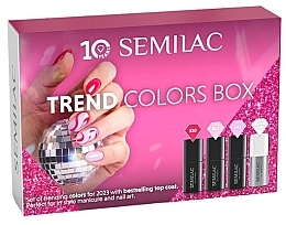 Set - Semilac Color Trend Box (gel/polish/3x7ml + top/7ml) — Bild N1