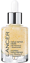 Düfte, Parfümerie und Kosmetik Konzentriertes Anti-Aging-Elixier - Lancer Triple Peptide Drops with Vitamin E + Niacinamide