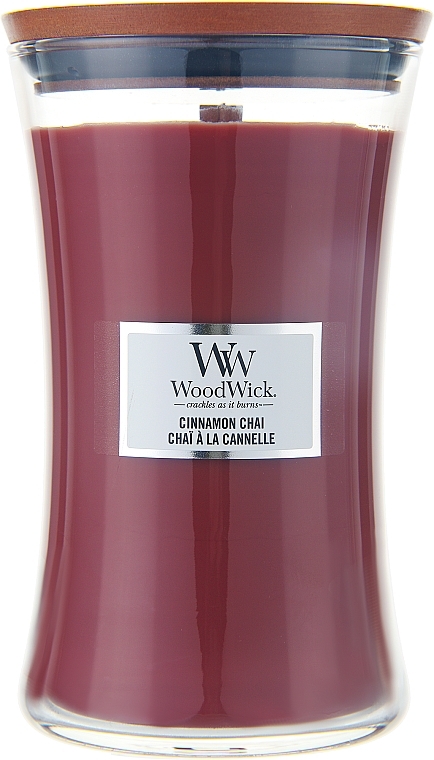 Duftkerze im Glas Cinnamon Chai - WoodWick Hourglass Candle Cinnamon Chai — Bild N3