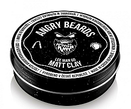 Düfte, Parfümerie und Kosmetik Mattierende Haarpomade mit Litschi- und Mangoduft - Angry Beards Lee Man Go Matt Clay