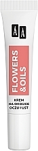 Düfte, Parfümerie und Kosmetik Augen- und Lippencreme mit Lifting-Effekt 65+ - AA Flowers & Oils Lifting Effect Eyes And Lip Cream