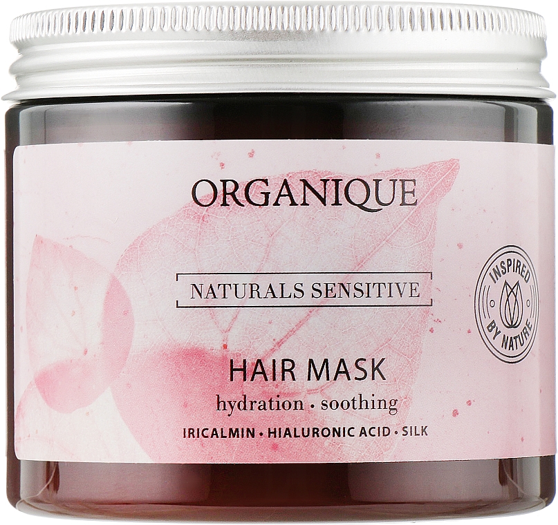 Feuchtigkeitsspendende und beruhigende Haarmaske mit Hyaluronsäure - Organique Naturals Sensitive — Bild N1