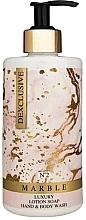 Düfte, Parfümerie und Kosmetik 2in1 Flüssigseife und Duschgel Marmor №2 - Dexclusive Luxury Lotion Soap Hand & Body Wash Marble №2 