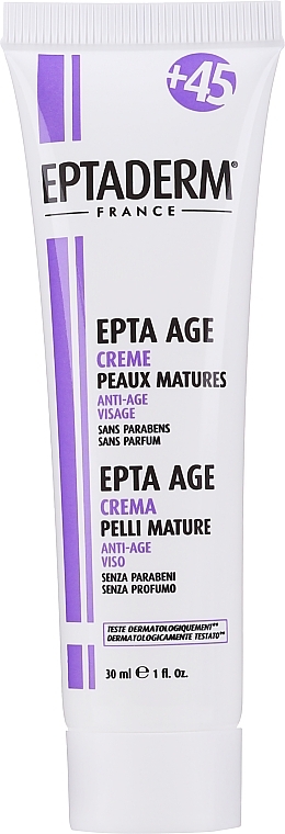 Regenerierende Anti-Aging Gesichtscreme mit Gletscherwasser - Eptaderm Epta Age Mature Skin Cream — Bild N1