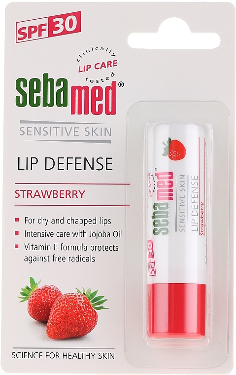 Lippenbalsam mit Erdbeergeschmack - Sebamed Lip Defense Stick SPF30 Strawberry — Bild N1