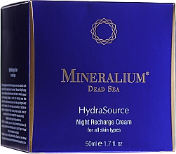 Düfte, Parfümerie und Kosmetik Regenerierende Nachtcreme für das Gesicht - Mineralium Hydra Source Night Recharge Cream
