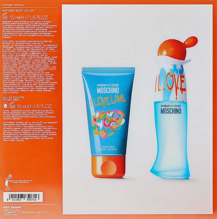 Moschino I Love Love - Duftset (Eau de Parfum/30ml + Körperlotion/ 50ml) — Bild N3