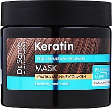Maske für stumpfes und brüchiges Haar - Dr. Sante Keratin Mask — Bild N1