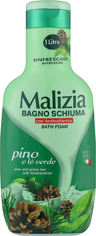 Badeschaum Kiefer & Grüner Tee - Malizia Bath Foam Pine & Green Tea — Bild N1