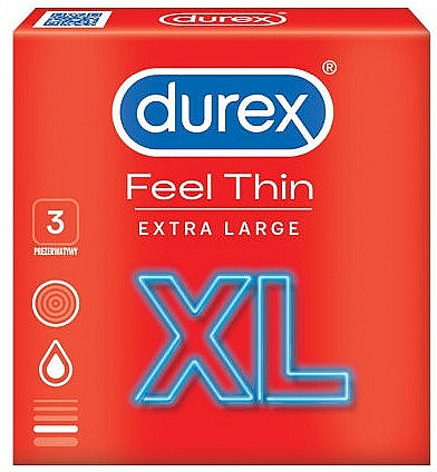 Kondome 3 St. - Durex Feel Thin XL — Bild N1