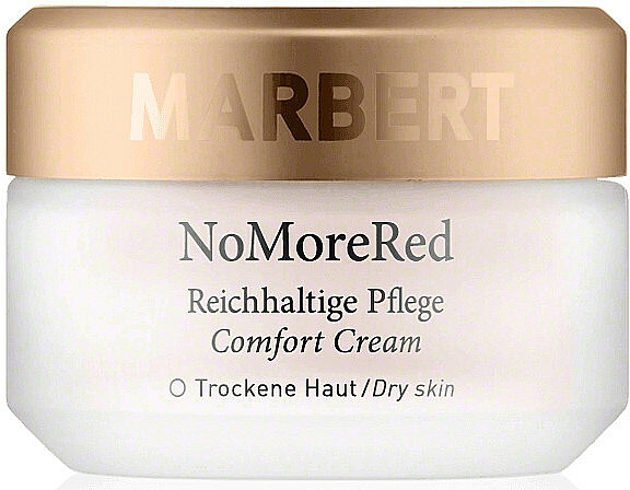 Reichhaltige beruhigende und regenerierende Gesichtscreme gegen Rötungen für trockene Haut - Marbert Anti-Redness Care NoMoreRed Comfort Cream — Bild N1