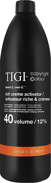 Oxidierende Creme für das Haar 12% - TIGI Colour Activator 40 vol / 12% — Bild N1