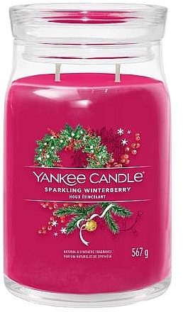 Duftkerze im Glas Sparkling Winterberry Zwei Dochte - Yankee Candle Singnature — Bild N1