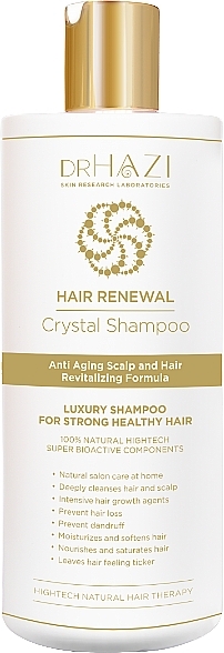 Erneuerndes Haarshampoo - Dr.Hazi Renewal Crystal Hair Shampoo  — Bild N1