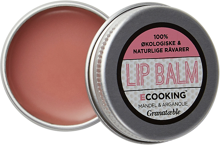 Lippenbalsam mit Granatapfel, Mandel und Arganöl - Ecooking Lip Balm Pomegranate — Bild N2