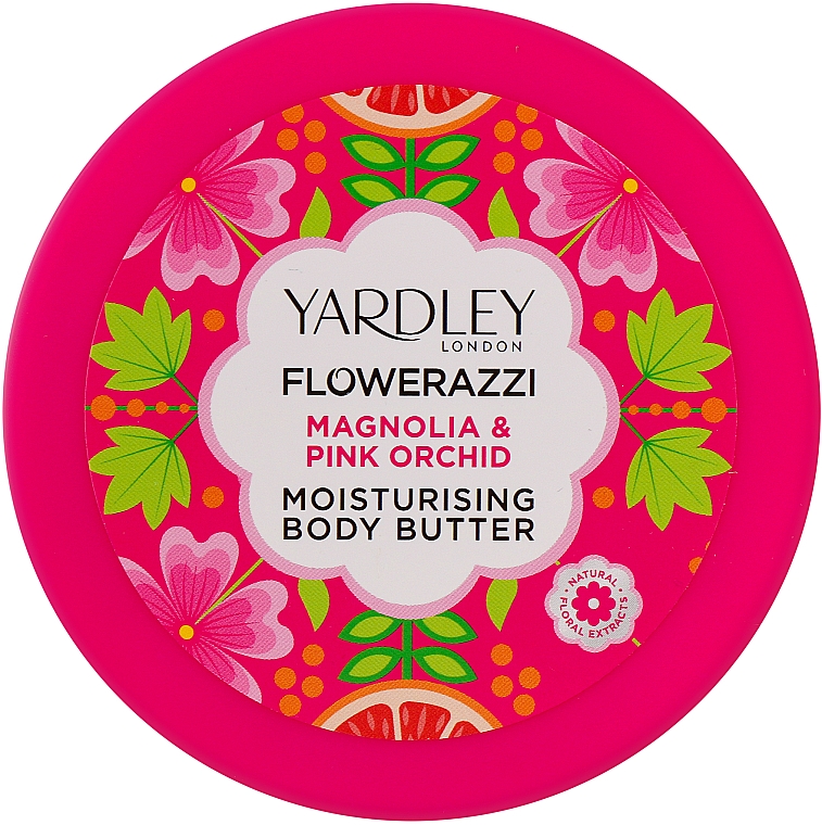 Körperöl mit Magnolienextrakt - Yardley Flowerazzi Magnolia & Pink Orchid Moisturising Body Butter — Bild N1