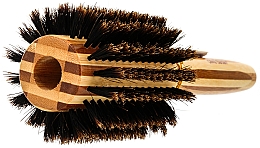 Bambus-Zahnbürste mit Naturborsten 40 mm - Olivia Garden Healthy Hair Boar Eco-Friendly Bamboo Brush — Bild N2