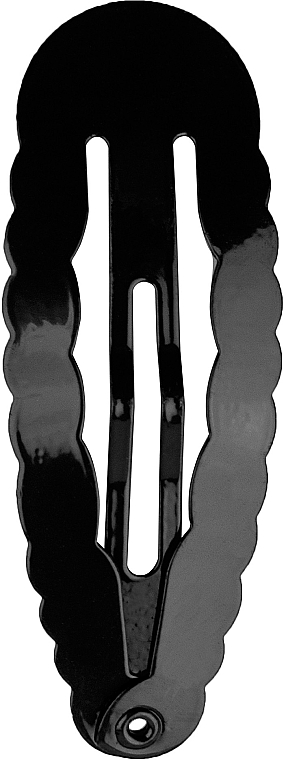 Klick-Klack Haarspange Riffel Medium 6 St. schwarz - Titania — Bild N2