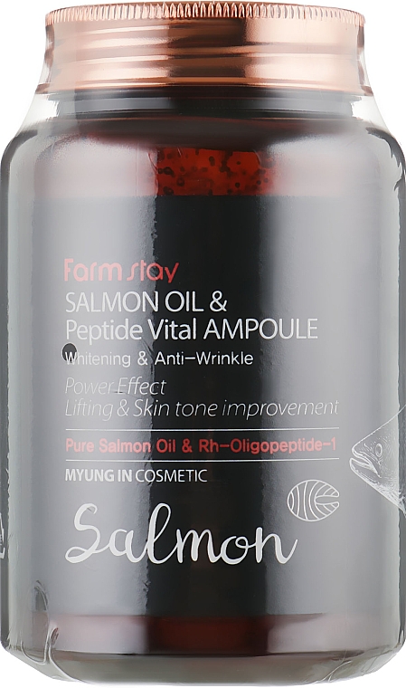 Serum mit Lachsöl und Peptiden - FarmStay Salmon Oil & Peptide Vital Ampoule — Bild N2