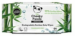 Biologisch abbaubare Babytücher mit Aloe Vera und Fruchtextrakt - The Cheeky Panda Biodegradable Bamboo Baby Wipes — Bild N1