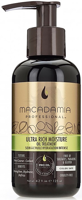 Feichtigkeitsspendende Ölbehandlung für das Haar mit Argan und Macadamia - Macadamia Ultra Rich Moisture Oil Treatment — Bild N1