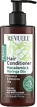 Conditioner mit Macadamia- und Moringa-Extrakt - Revuele Vegan & Organic Hair Conditioner Macadamia & Moringa Extracts — Bild N1