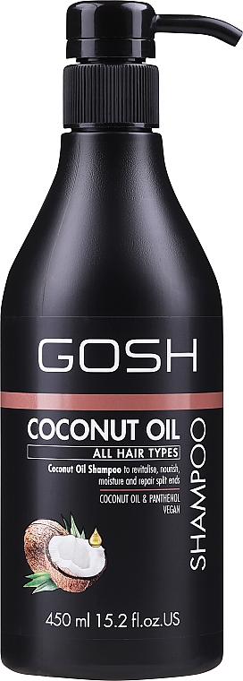 Feuchtigkeitsspendendes Anti-Spliss Shampoo mit Kokosöl - Gosh Coconut Oil — Bild N3