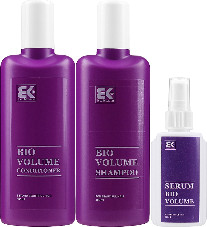 Haarpflegeset - Brazil Keratin Bio Volume (Shampoo 300ml + Conditioner 300ml + Haarserum 100ml) — Bild N2